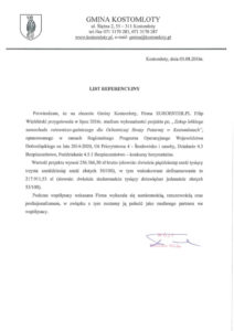 Referencje - Kostomłoty